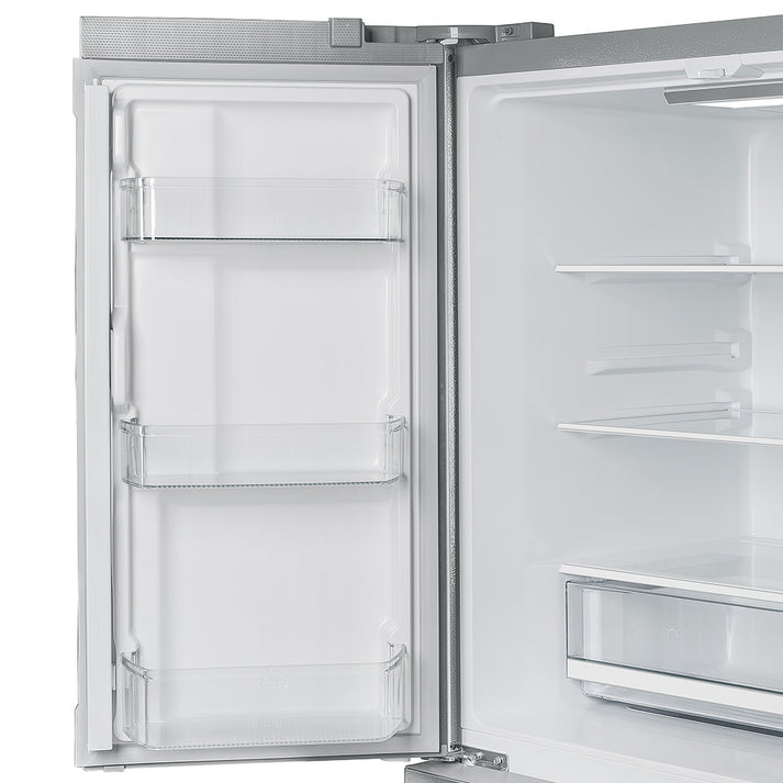 FORNO Moena 36" 19.2 cu. ft. Counter Depth Refrigerator with Ice Maker in Stainless Steel- FFRBI1820-36SB FORNO
