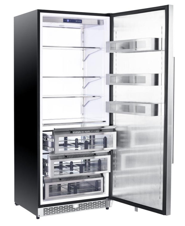 FORNO Colone 30" 14.6 cu.ft. Freestanding Refrigerator in Stainless Steel, FFRBI1821-30S FORNO