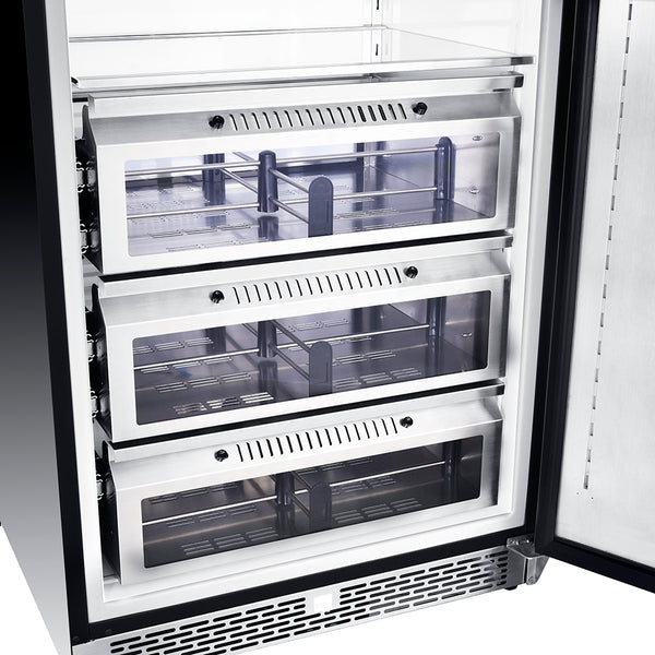 FORNO Colone 30" 14.6 cu.ft. Freestanding Refrigerator in Stainless Steel, FFRBI1821-30S FORNO