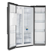 FORNO Salerno Espresso 36" Side-by-Side Black Refrigerator 20 cu. ft, FFRBI1844-36BLK FORNO