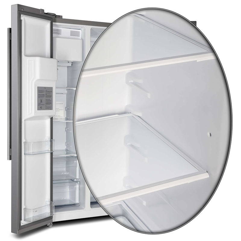 FORNO Salerno 36" Side by Side Stainless Steel Refrigerator 20 cu.ft, FFRBI1844-36SB FORNO
