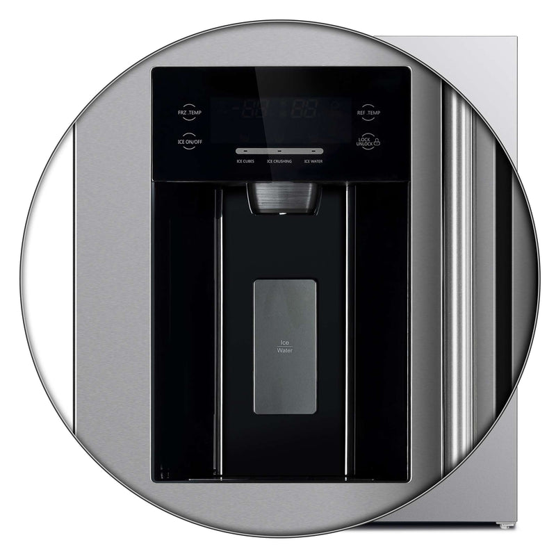 FORNO Salerno 36" Side by Side Stainless Steel Refrigerator 20 cu.ft, FFRBI1844-36SB FORNO