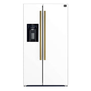 FORNO Salerno Espresso 36" Side-by-Side White Refrigerator 20 cu.ft, FFRBI1844-36WHT FORNO