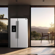FORNO Salerno Espresso 36" Side-by-Side White Refrigerator 20 cu.ft, FFRBI1844-36WHT FORNO