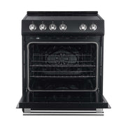 FORNO Leonardo Espresso 30" Electric Range Black, FFSEL6012-30BLK FORNO