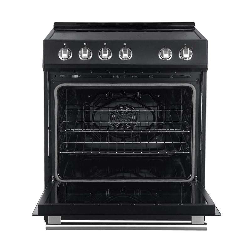 FORNO Leonardo Espresso 30" Electric Range Black, FFSEL6012-30BLK FORNO