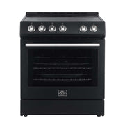 FORNO Leonardo Espresso 30" Electric Range Black, FFSEL6012-30BLK FORNO
