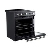 FORNO Leonardo Espresso 30" Electric Range Black, FFSEL6012-30BLK FORNO