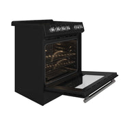 FORNO Leonardo Espresso 30" Electric Range Black, FFSEL6012-30BLK FORNO