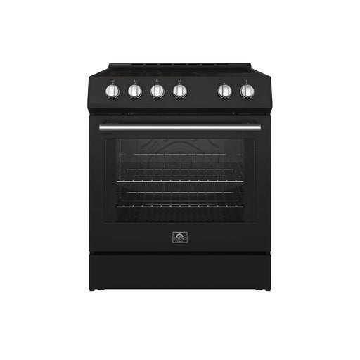 FORNO Leonardo Espresso 30" Electric Range Black, FFSEL6012-30BLK FORNO