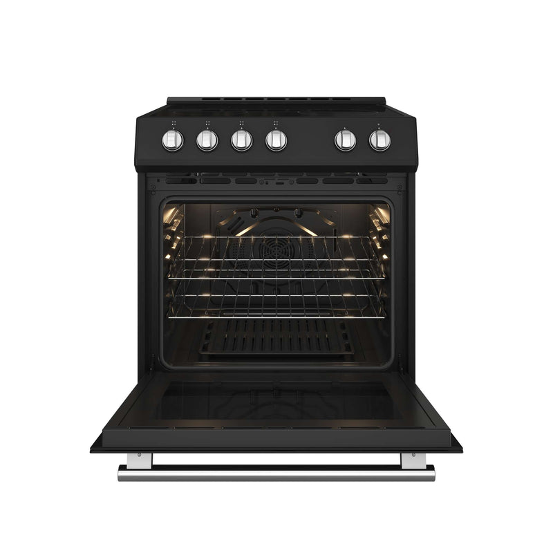 FORNO Leonardo Espresso 30" Electric Range Black, FFSEL6012-30BLK FORNO