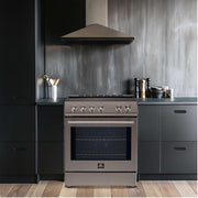 FORNO Leonardo Espresso 30" Electric Range Stainless-Steel, FFSEL6012-30 FORNO