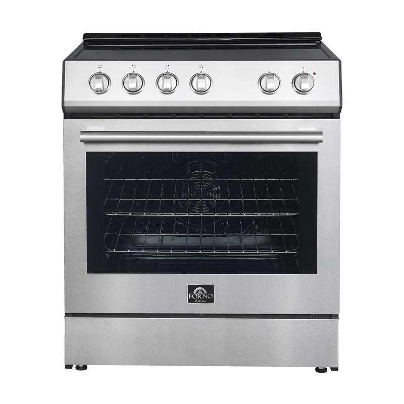 FORNO Leonardo Espresso 30" Electric Range Stainless-Steel, FFSEL6012-30 FORNO