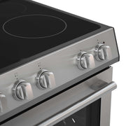 FORNO Espresso Bundle - 30" Electric Range, Under Cabinet Range Hood, 31" Refrigerator and 24" Dishwasher, FBDL-010-01US FORNO