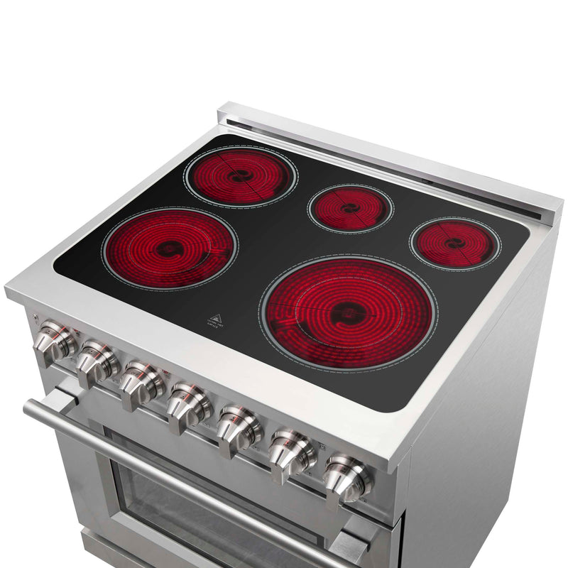 FORNO Massimo 30" Freestanding Electric Range, FFSEL6020-30 FORNO