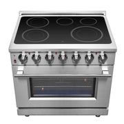FORNO Massimo 36" Freestanding Chef Door Electric Range, FFSEL6020-36 FORNO
