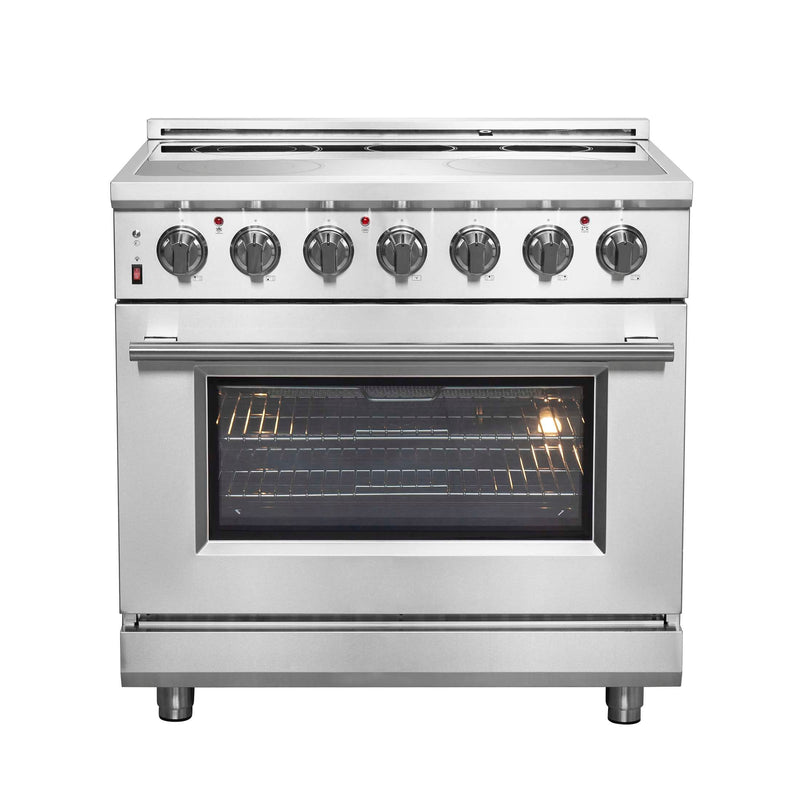 FORNO Massimo 36" Freestanding Chef Door Electric Range, FFSEL6020-36 FORNO
