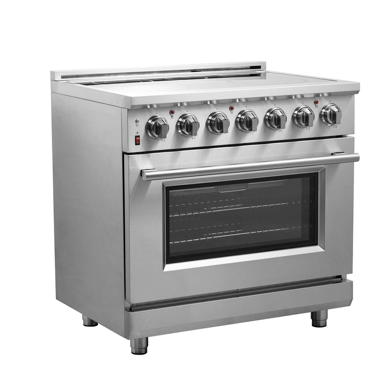 FORNO Massimo 36" Freestanding Chef Door Electric Range, FFSEL6020-36 FORNO