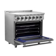 FORNO Massimo 36" Freestanding Chef Door Electric Range, FFSEL6020-36 FORNO