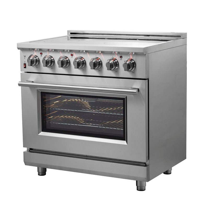 FORNO Massimo 36" Freestanding Chef Door Electric Range, FFSEL6020-36 FORNO