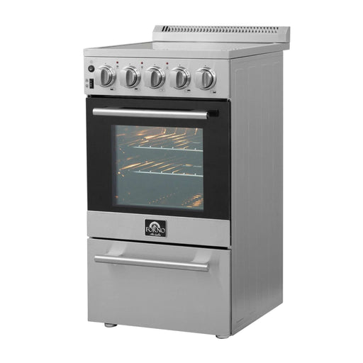 FORNO Pallerano 20" Freestanding Electric Range, FFSEL6052-20 FORNO