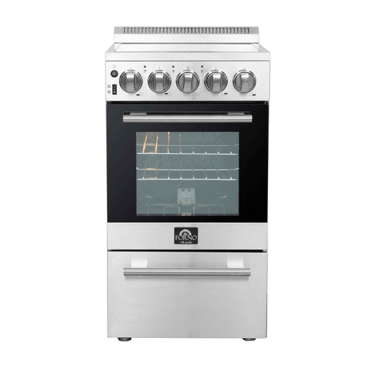 FORNO Pallerano 20" Freestanding Electric Range, FFSEL6052-20 FORNO