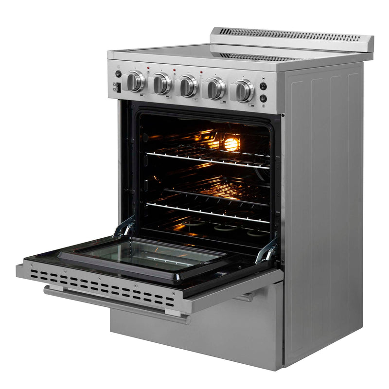 FORNO Loiano 24" Freestanding Electric Range, FFSEL6069-24 FORNO