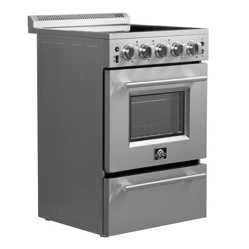FORNO Loiano 24" Freestanding Electric Range, FFSEL6069-24 FORNO