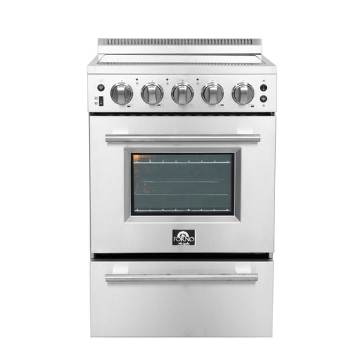 FORNO Loiano 24" Freestanding Electric Range, FFSEL6069-24 FORNO