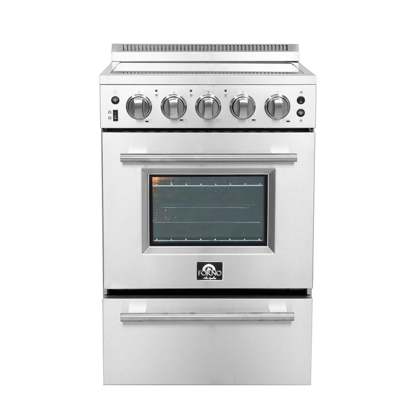 FORNO Loiano 24" Freestanding Electric Range, FFSEL6069-24 FORNO