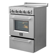FORNO Loiano 24" Freestanding Electric Range, FFSEL6069-24 FORNO