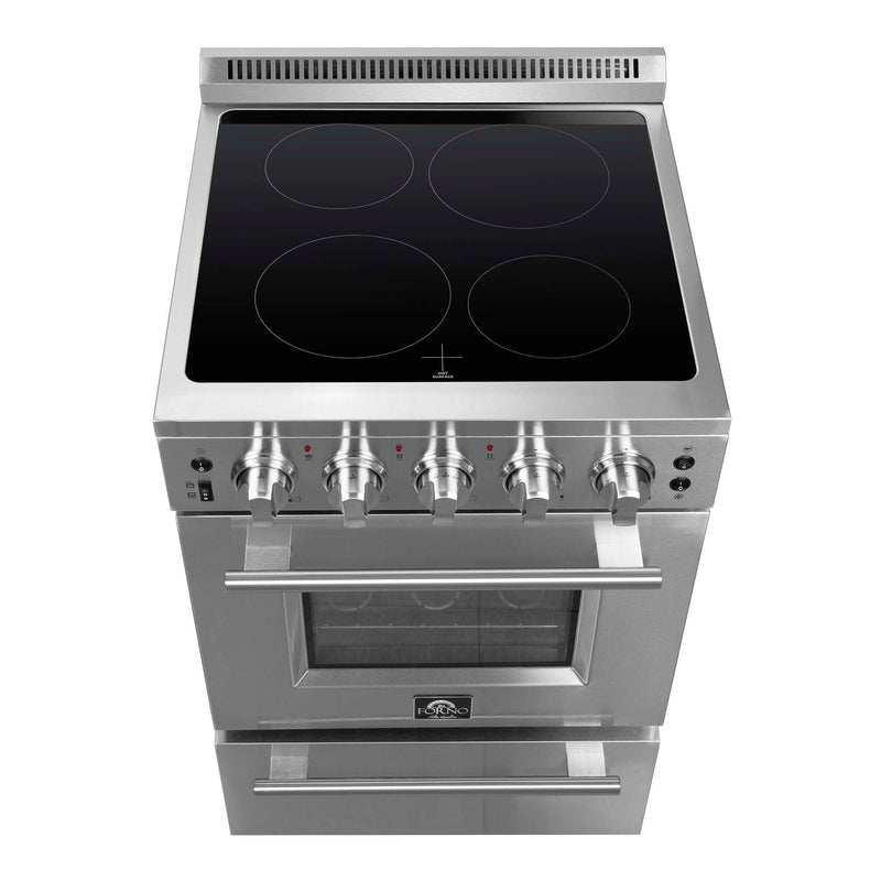 FORNO Loiano 24" Freestanding Electric Range, FFSEL6069-24 FORNO