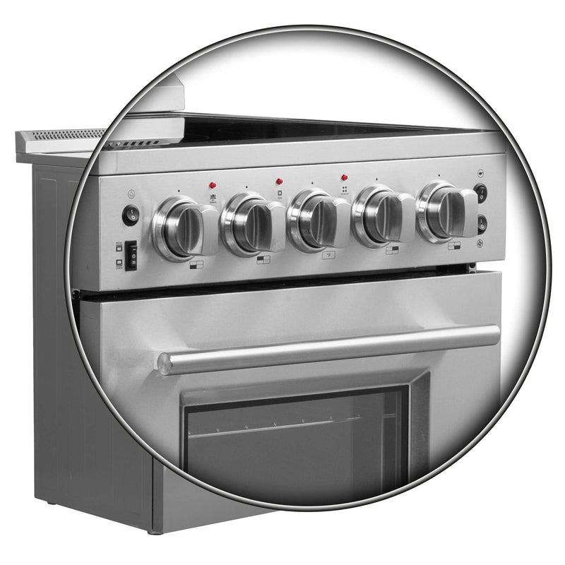 FORNO Loiano 24" Freestanding Electric Range, FFSEL6069-24 FORNO