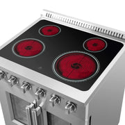 FORNO Galiano 30" Freestanding French Door Electric Range, FFSEL6917-30 FORNO