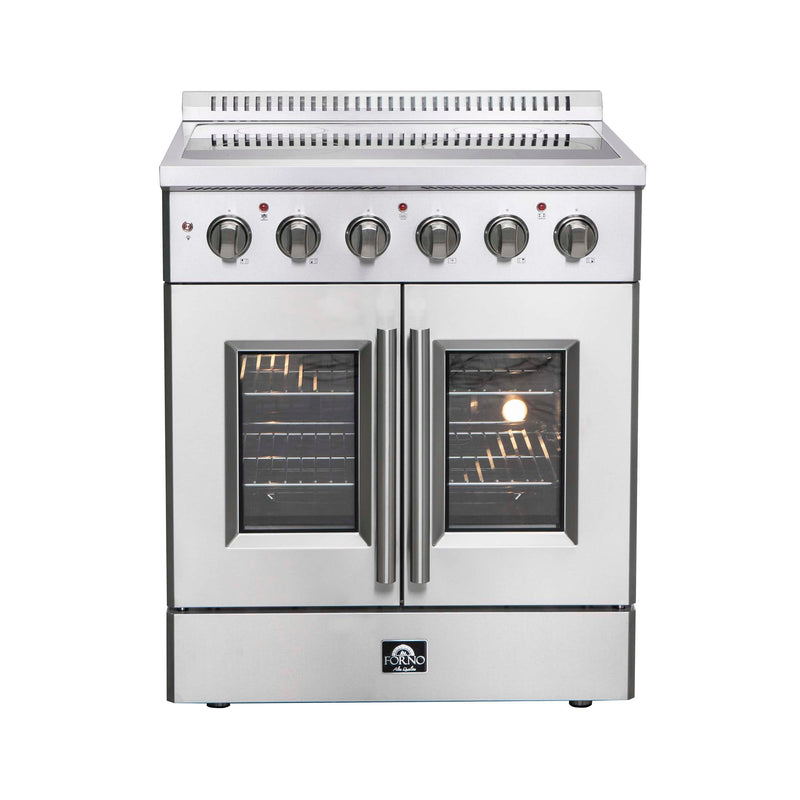 FORNO Galiano 30" Freestanding French Door Electric Range, FFSEL6917-30 FORNO