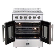 FORNO Galiano 30" Freestanding French Door Electric Range, FFSEL6917-30 FORNO