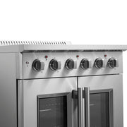 FORNO Galiano 30" Freestanding French Door Electric Range, FFSEL6917-30 FORNO