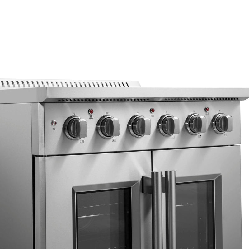 FORNO Galiano 30" Freestanding French Door Electric Range, FFSEL6917-30 FORNO