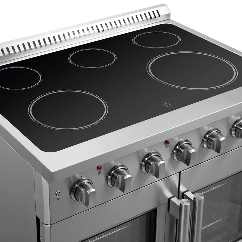 FORNO Galiano 36" Freestanding French Door Electric Range, FFSEL6917-36 FORNO