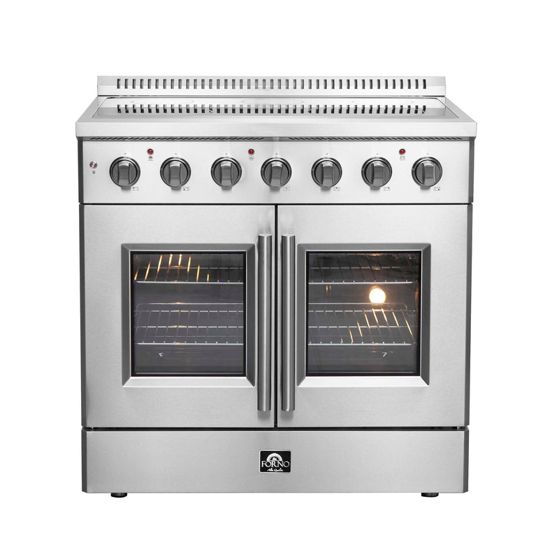 FORNO Galiano 36" Freestanding French Door Electric Range, FFSEL6917-36 FORNO