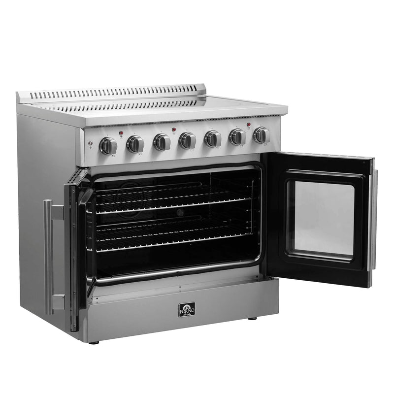 FORNO Galiano 36" Freestanding French Door Electric Range, FFSEL6917-36 FORNO
