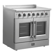 FORNO Galiano 36" Freestanding French Door Electric Range, FFSEL6917-36 FORNO