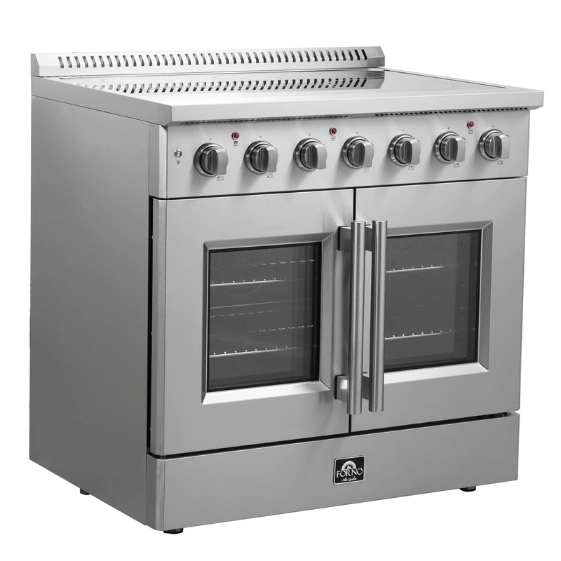 FORNO Galiano 36" Freestanding French Door Electric Range, FFSEL6917-36 FORNO