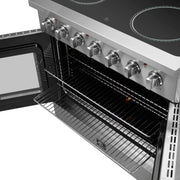 FORNO Galiano 36" Freestanding French Door Electric Range, FFSEL6917-36 FORNO