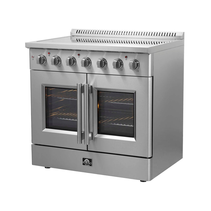FORNO Galiano 36" Freestanding French Door Electric Range, FFSEL6917-36 FORNO