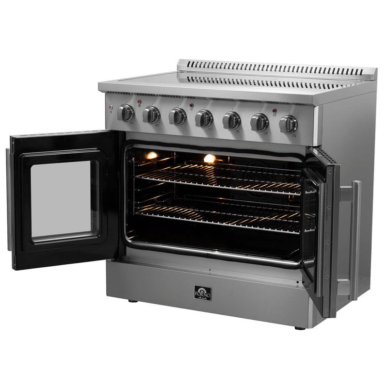 FORNO Galiano 36" Freestanding French Door Electric Range, FFSEL6917-36 FORNO