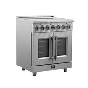 FORNO Massimo 30" Freestanding French Door Electric Range, FFSEL6955-30 FORNO