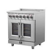 FORNO Massimo 30" Freestanding French Door Electric Range, FFSEL6955-30 FORNO