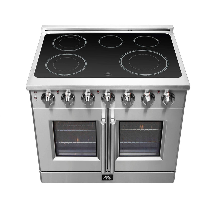 FORNO Massimo 36" Freestanding French Door Electric Range, FFSEL6955-36 FORNO