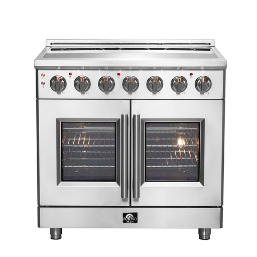 FORNO Massimo 36" Freestanding French Door Electric Range, FFSEL6955-36 FORNO